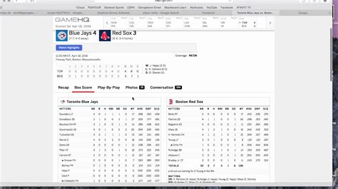 score mlb espn.